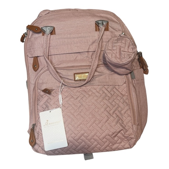 babbleroo Handbags - BabbleRoo Diaper Bag Backpack – Pink | NWT
